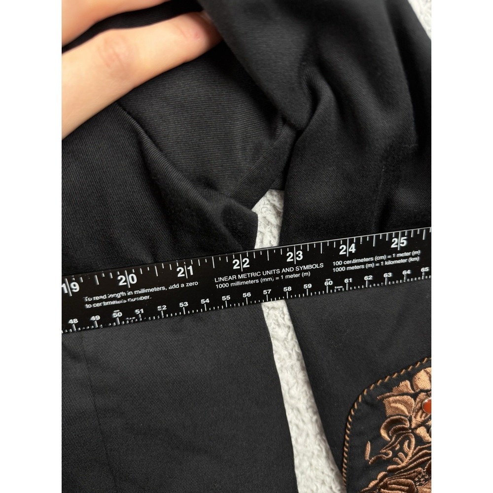 Scully Women's 2XL Floral Embroidered Western Black Shirt - PL-654 - Picture 6 of 9
